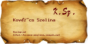 Kovács Szelina névjegykártya
